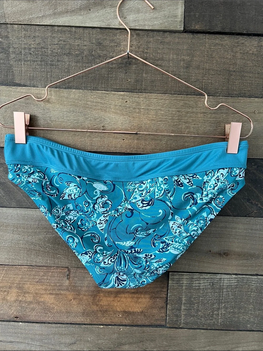 Carve Designs Women's Stinson Swim Bikini Bottom in Teal Paisley Size Medium